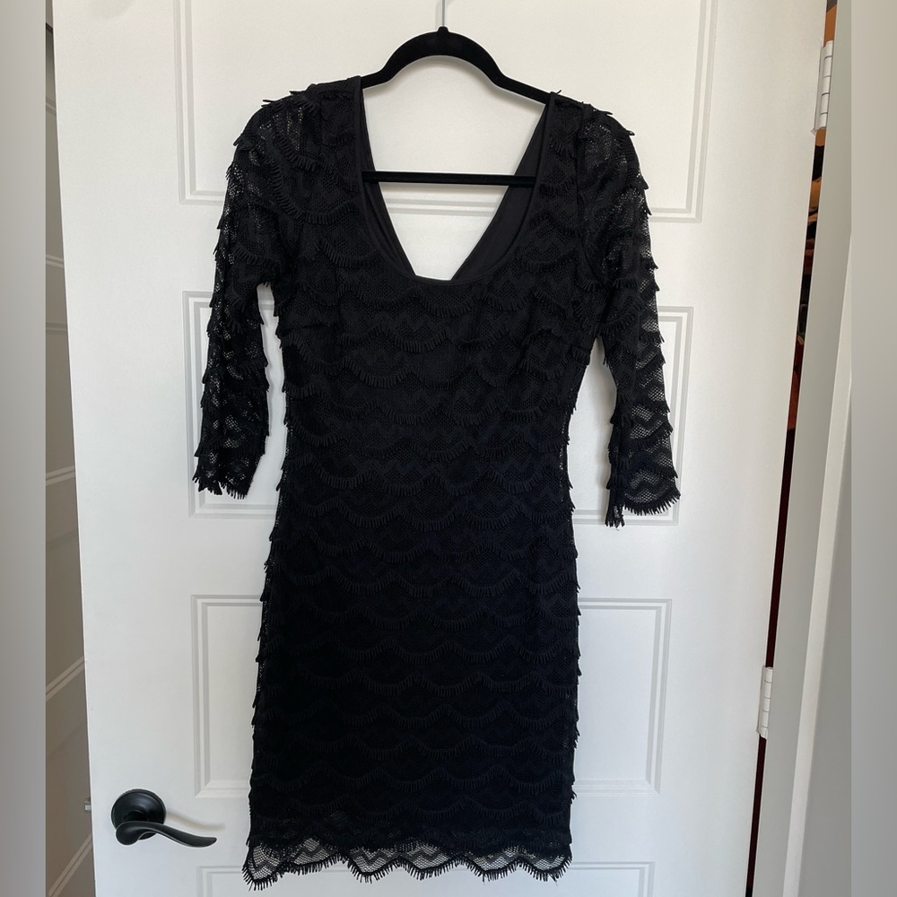 Guess Black Long Sleeve Dress - Picture 5 of 12